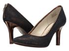 Anne Klein Falicia (dark Blue/gold/bronze Fabric) High Heels