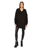 Mcq Lace Patched Sweater (darkest Black) Women's Sweater