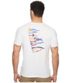 Nautica Short Sleeve Sail Flags Crew (bright White) Men's T Shirt