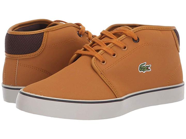 Lacoste Kids Ampthill 318 (little Kid/big Kid) (dark Tan/dark Brown) Kid's Shoes