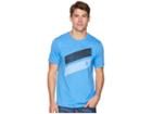 Hurley Icon Slash Push Through Tee (lite Photo Blue) Men's T Shirt