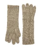 Polo Ralph Lauren Alpaca Classic Aran Gloves (oatmeal Marl) Wool Gloves