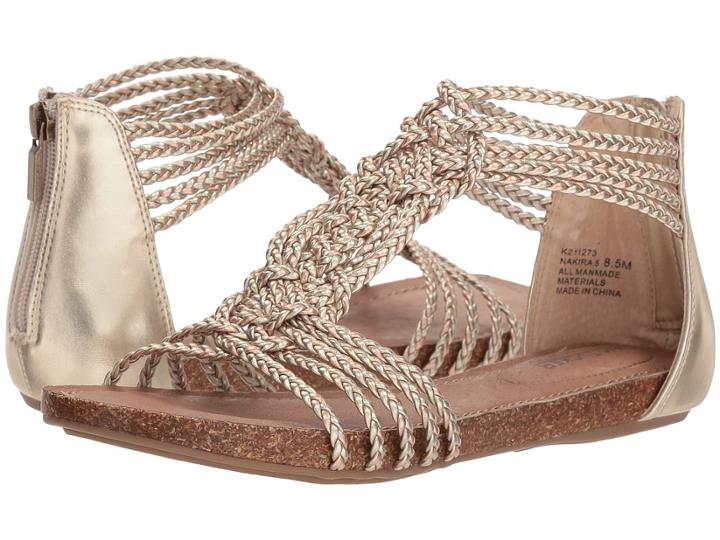 Me Too Nakira (rose Gold Matte Metallic) Women's Dress Sandals