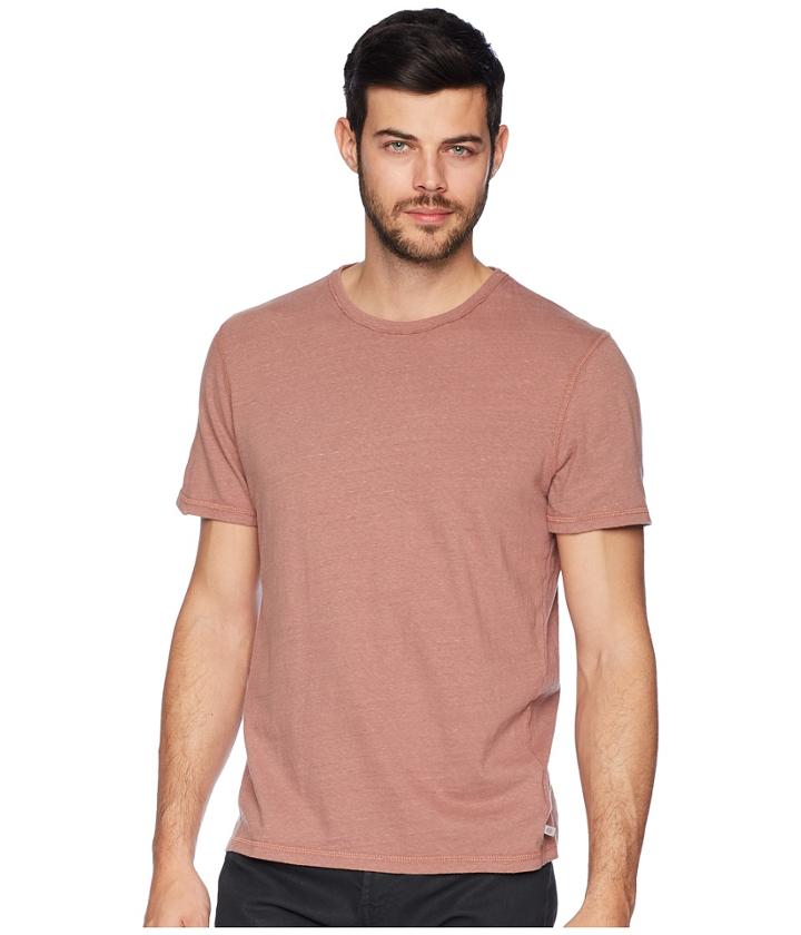 Ag Adriano Goldschmied Ramsey Short Sleeve Vintage Crew (weathered Valley Oak) Men's Clothing