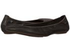 Hush Puppies Chaste Ballet (dark Brown Glitter Suede) Women's Flat Shoes