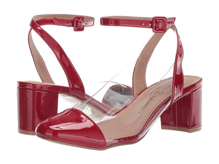 Chinese Laundry Linnie Vinyl (red/clear Pate) Women's Shoes