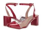 Chinese Laundry Linnie Vinyl (red/clear Pate) Women's Shoes