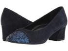 Vaneli Pepper (navy Suede With Glitter) Women's 1-2 Inch Heel Shoes
