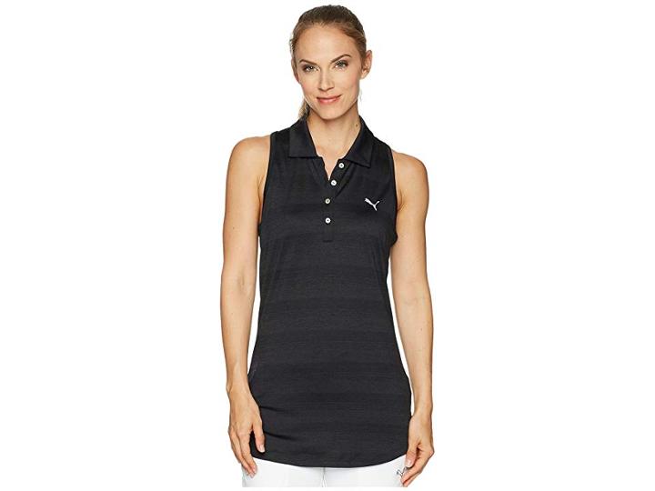 Puma Golf Racerback Polo (black) Women's Sleeveless