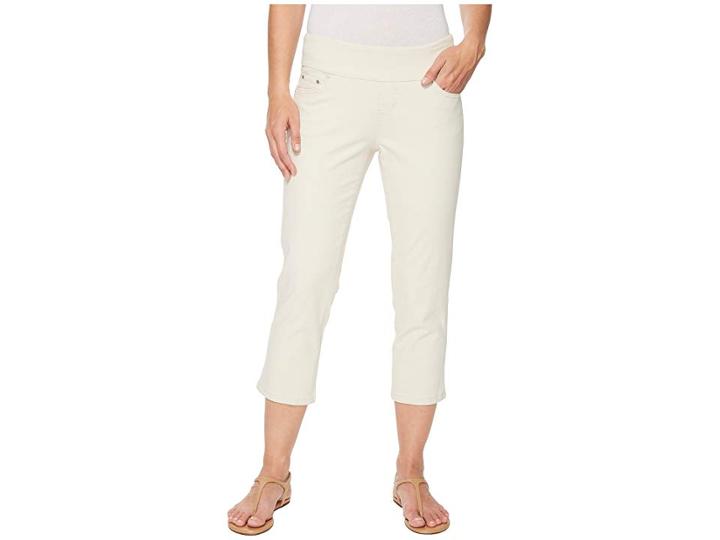 Jag Jeans Peri Straight Pull-on Twill Crop (stone) Women's Jeans