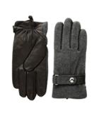 Polo Ralph Lauren Wool Melton Gloves (charcoal Heather) Wool Gloves