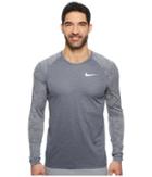 Nike Dry Miler Long-sleeve Running Top (obsidian/heather) Men's Clothing