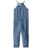 Polo Ralph Lauren Kids Rayon Floral Romper (toddler) (blue Multi) Girl's Jumpsuit & Rompers One Piece