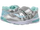 Saucony Kids Ride Pro (toddler/little Kid) (grey Heather/turquoise) Girls Shoes