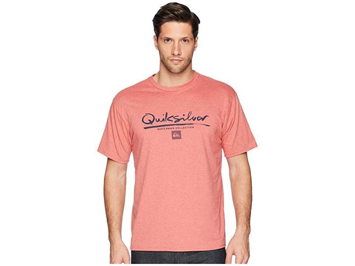 Quiksilver Waterman Original T-shirt (mineral Red Heather) Men's T Shirt