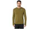 Nike Sphere Element Top Crew Long Sleeve 2.0 (olive Canvas/heather) Men's Clothing
