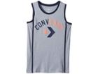 Converse Kids Court Knit Tank Top (big Kids) (dark Grey Heather) Boy's Sleeveless