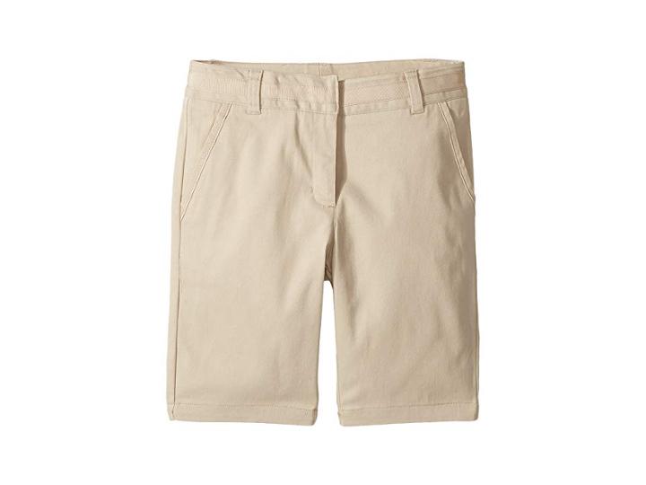 Nautica Kids Twill Skinny Bermuda Shorts (big Kids) (su Khaki) Girl's Shorts