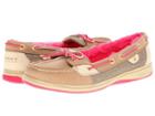 Sperry Top-sider Angelfish (linen/neon Pink (fur)) Women's Slip On  Shoes