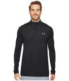 Under Armour Threadborne Seamless 1/4 Zip (black/graphite) Men's Clothing