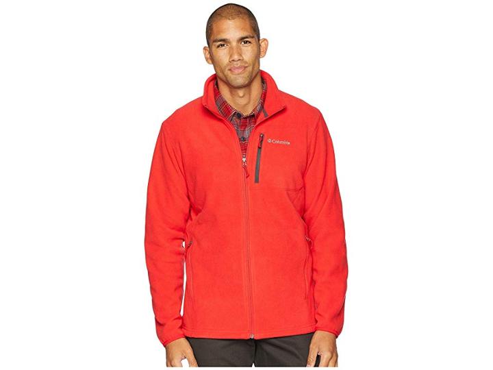 Columbia Cascades Explorertm Full Zip Fleece (red Spark/shark) Men's Coat