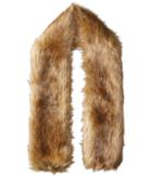 Hat Attack Faux Fur Long Collar (natural Brown) Scarves