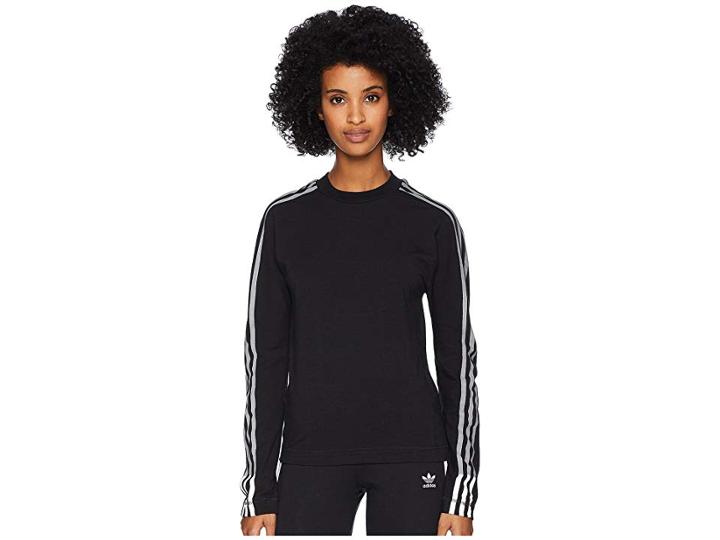 Adidas Y-3 By Yohji Yamamoto 3 Stripes Long Sleeve Tee (black/core White) Women's T Shirt