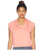 Puma Classics Sl Logo T7 Hoodie (shell Pink) Women's Sweatshirt