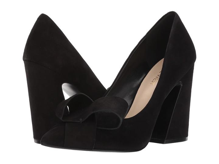 Nine West Haddriana Pump (black Isa Kid Suede) High Heels