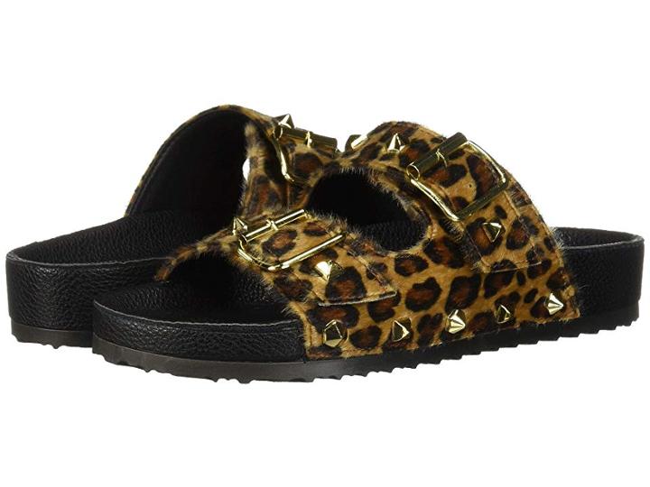 Dirty Laundry Quinn Slide Sandal (tan Leopard Pon) Women's Sandals