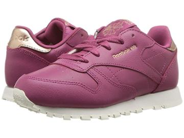 Reebok Kids Classic Leather (little Kid) (twisted Berry) Girls Shoes