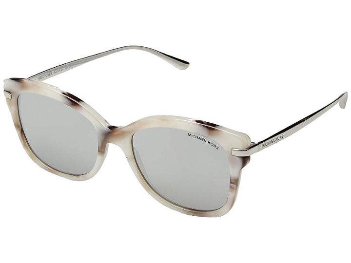Michael Kors Lia Mk2047 53mm (pink Marble/silver Mirror) Fashion Sunglasses