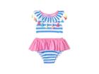 Mud Pie Tassels And Stripes Two-piece Swimsuit (infant) (blue) Girl's Swimwear Sets