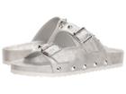 Dirty Laundry Quinn Slide Sandal (silver Shimmer) Women's Sandals