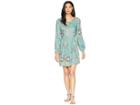 Roxy Highland Escape Woven Smocked Dress (trellis Bird Flower) Women's Dress