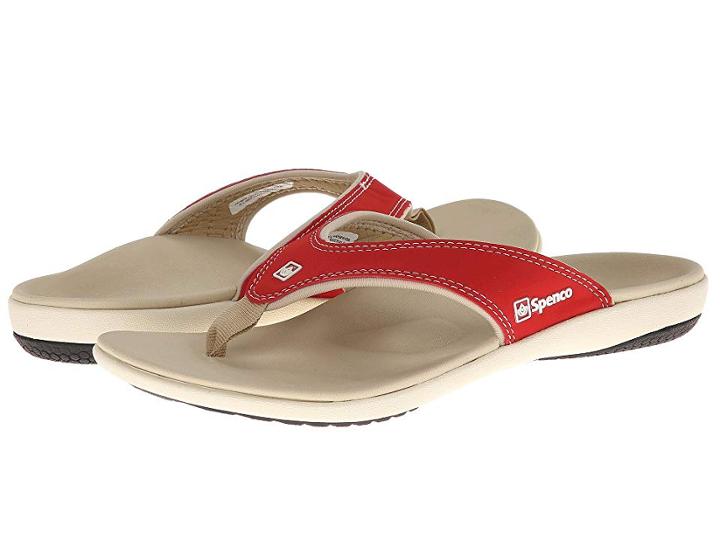 Spenco Yumi Canvas (true Red) Women's Toe Open Shoes