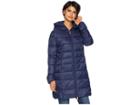 Save The Duck Long Hooded Basic (navy) Women's Coat
