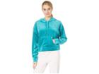 Juicy Couture Stud Embossed Lightweight Velour Hooded Pullover (castle Green) Women's Clothing