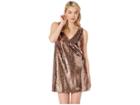 Bb Dakota Sparkle Motion Sequin Dress (rose Gold) Women's Dress