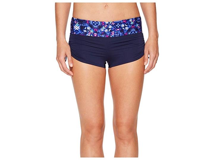 Tyr Santa Cruz Della Boyshorts (navy/purple) Women's Swimwear