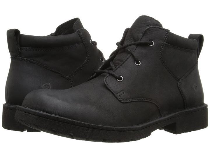 Born Fulton (black Full Grain Leather) Men's Lace Up Casual Shoes