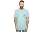 Vissla Established Tri-blend Pocket T-shirt Top (jade Heather) Men's T Shirt