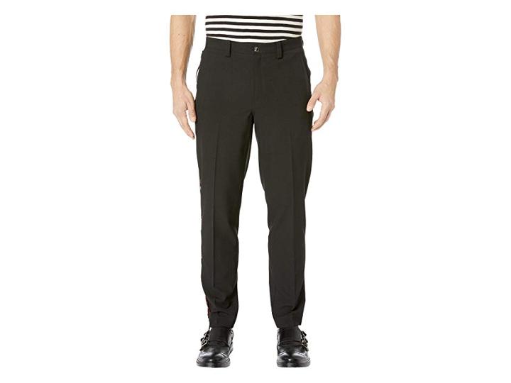 Versace Collection Cord Detail Trousers (black) Men's Casual Pants