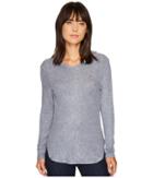 B Collection By Bobeau Sweater Hoodie (copen Blue) Women's Sweatshirt