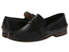 Frye Lewis Leather Penny (black Antique Pull Up) Men's Shoes