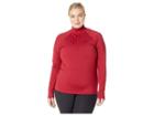 Nike Pro Long Sleeve Half-zip (size 1x-3x) (red Crush/black) Women's Long Sleeve Pullover