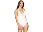 Bleu Rod Beattie Coast To Coast Plunge Ruffle Mio (pink Pearl) Women's Swimsuits One Piece