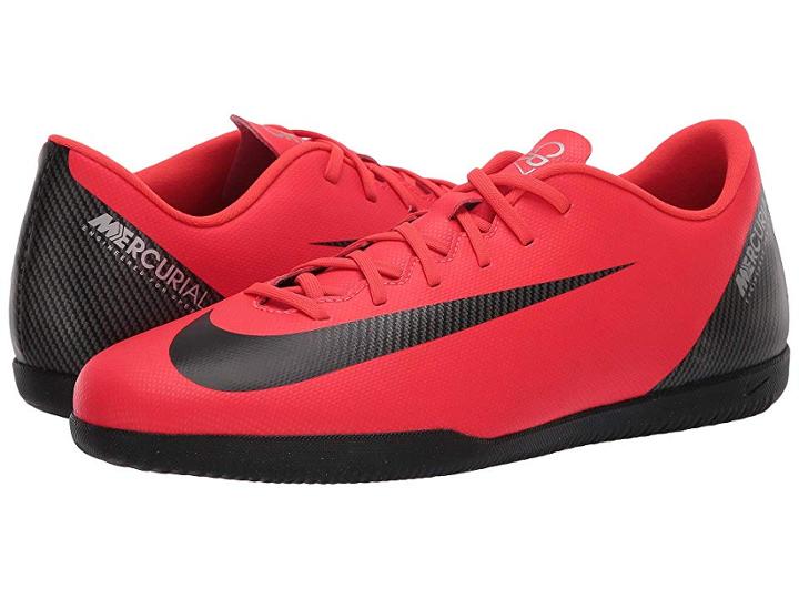 Nike Vaporx 12 Club Cr7 Ic (bright Crimson/black/chrome) Men's Soccer Shoes