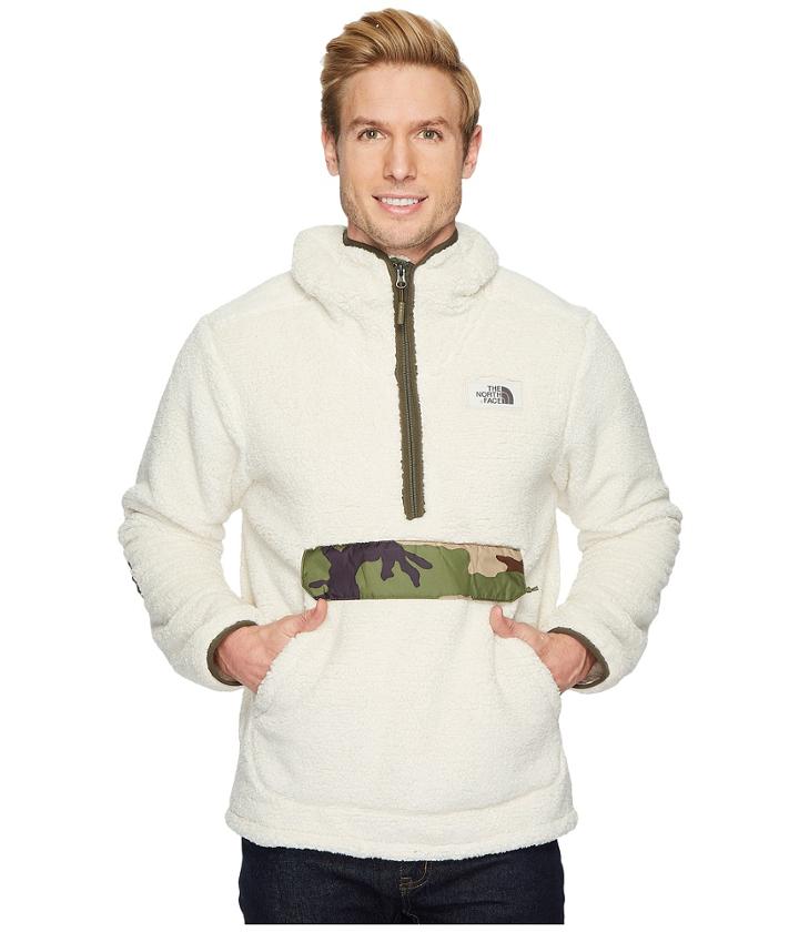 The North Face Campshire Pullover Hoodie (vintage White/four Leaf Clover) Men's Sweatshirt