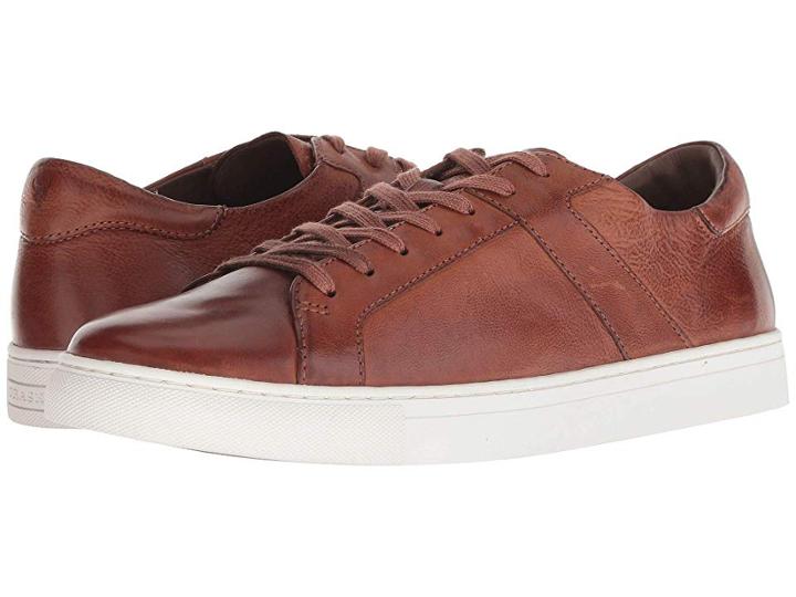 Trask Aaron (tan Italian Calfskin) Men's Flat Shoes